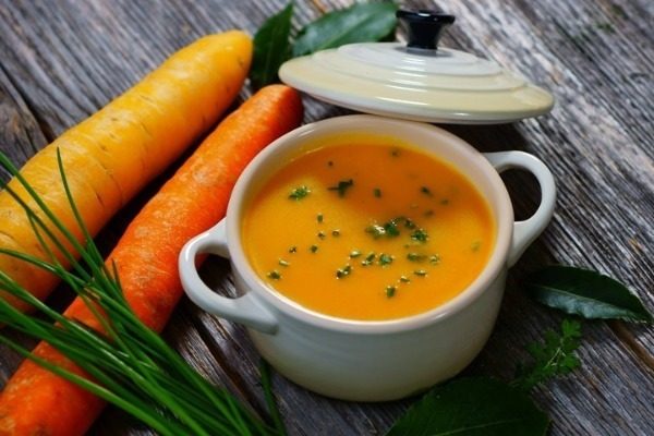 Суп-пюре из тыквы и морковки